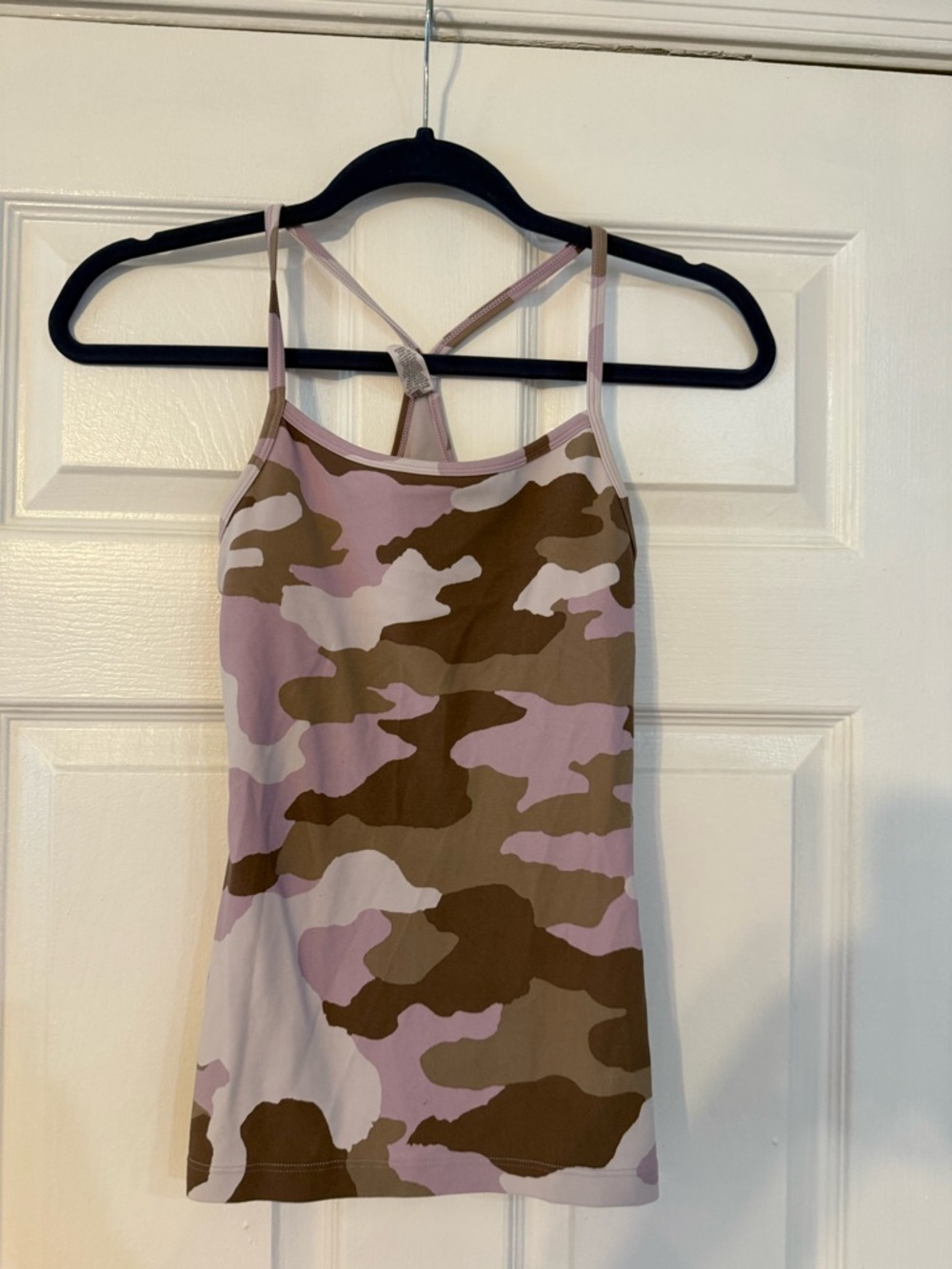 aerie Pink and Brown Camo Strappy Tank